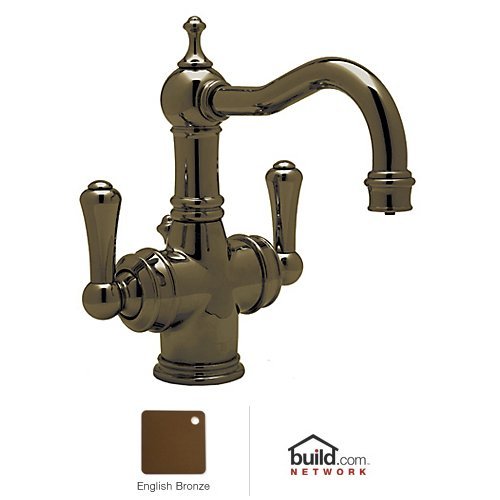 Rohl U KIT1370LS-EB-2 A4917Xcib Georgian Era Filtered Bathroom Faucet with Metal Lever Handle English Bronze