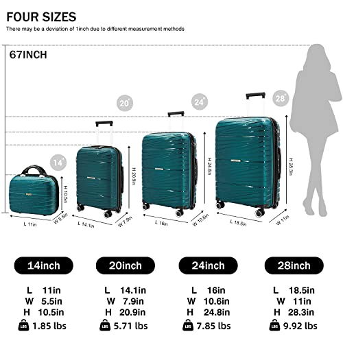 Larvender LAR5820-1 Luggage Sets, Luggage 4 Piece Set thumb #5