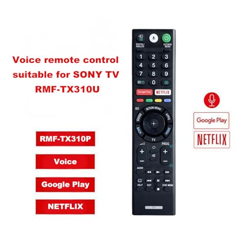 Image of RMF-TX310P Voice Replacement Remote Control,RMF-TX310U Upgraded Version, Suitable for Sony 4K Smart Bravia TV XBR-43X800G XBR-49X800G XBR-49X900F XBR-55X800G XBR-65X900F XBR-65X800G XBR-75X900F