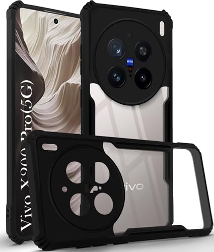 Image of Jkobi Back Cover Case for Vivo X200 Pro 5G (Shockproof with Polycarbonate Clear Panel | Professional Black)