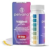 Pelvana Vaginal pH Test Strips for Women – 50 Strips, at-Home BV and Yeast Infection Test Kit, Vaginal pH Tester to Differentiate Between Conditions
