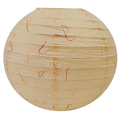 Image of 8 Inch Cloud Dragon Paper Lantern, Chinese Japanese Paper Lantern Lamp(Set of 5, Beige)