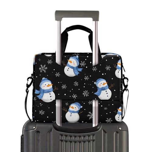 Funda Maletín para Portátil Snowman Snowflake 13 a 15.6 pulg miniatura 3