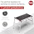 Hailo TP2 Plus | Work & Staircase Platform | Length and Height-Adjustable Telescopic Rails and feet | Integrated Bubble Level | for use with Step stools & stepladders