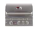Bonfire 28-inch-3 burners propane built-in gas grill with infrared rotisserie, led lights and cover (CBB3 LP)