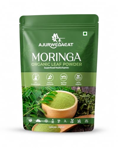 Image of Organic India Moringa Powder, Essential Nutrition Superfood, Helps Naturally Boost Energy Levels, Improves Stamina & Vitality, Rich In Vitamins & Minerals (100 GM - Pack Of 1)