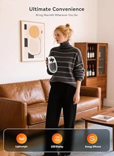 Brightown Wall Plug In Heater 450W, Portable Outlet Heater with Remote, Clear LED Display, Small Wall Heaters for Indoor Use with Adjustable Thermostat and 12H Timer for Bathroom Room Office