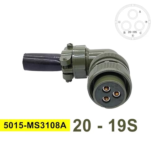 Conector militar MS3102A 5015 circular modelo MS3108A 20-19S enchufe robusto 2
