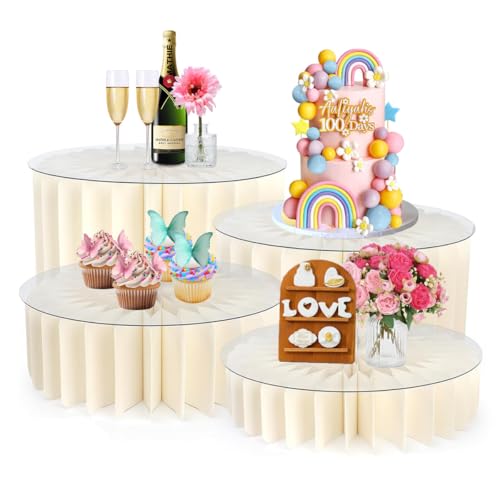 Albassa 4 PCS Buffet Risers Food Risers for Buffet...