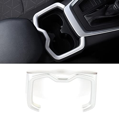 KEAIMEI 2019 2020 2021 2022 for Toyota RAV4 Car Accessories Interior Center Console Water Cup Holder Frame Cover Trim ( Glossy Chrome Style ABS 1pc
