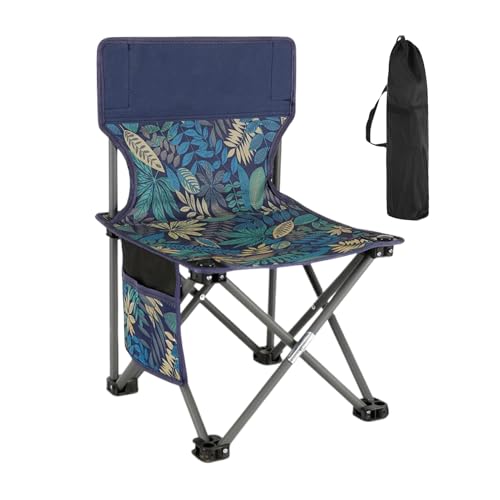 Silla plegable para acampar - Silla plegable ligera para caminar, silla de viaje portátil | Silla compacta con soporte de 130 kg, uso durante picnics, festivales, viajes naturales, estancia