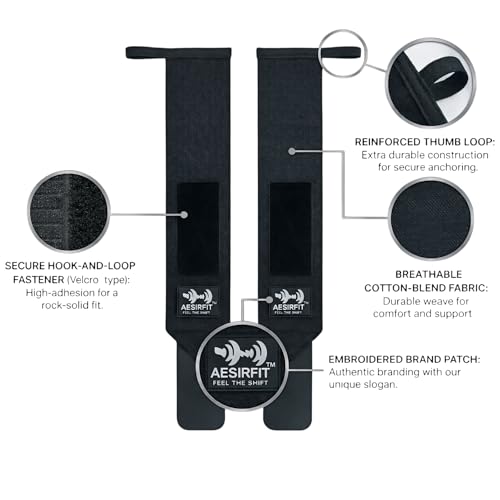 Image of Wrist Wraps for Gym & Weightlifting - Wrist Band & Wrist Strap for Gym Workout, Wrist Support for Men & Women | Wrist Band for Man, Breathable Non-Slip Hand Band for Powerlifting & Crossfit