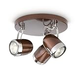 35W PHILIPS myLiving, Aufbauspot mit 35W, inklusive Leuchtmittel, 3-flammig 564834316