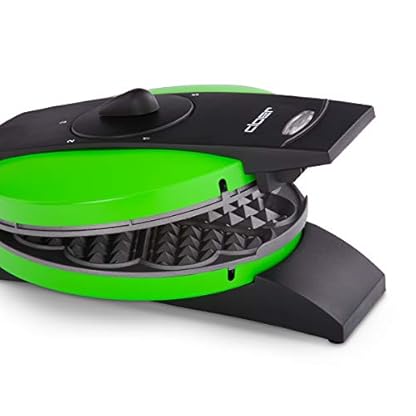Cloer 1627-14 Waffeleisen für klassische Herzwaffeln, 930 W, Waffelgröße 15,5 cm, stufenlos wählbarer Bräunungsgrad, Grün – Bild 5