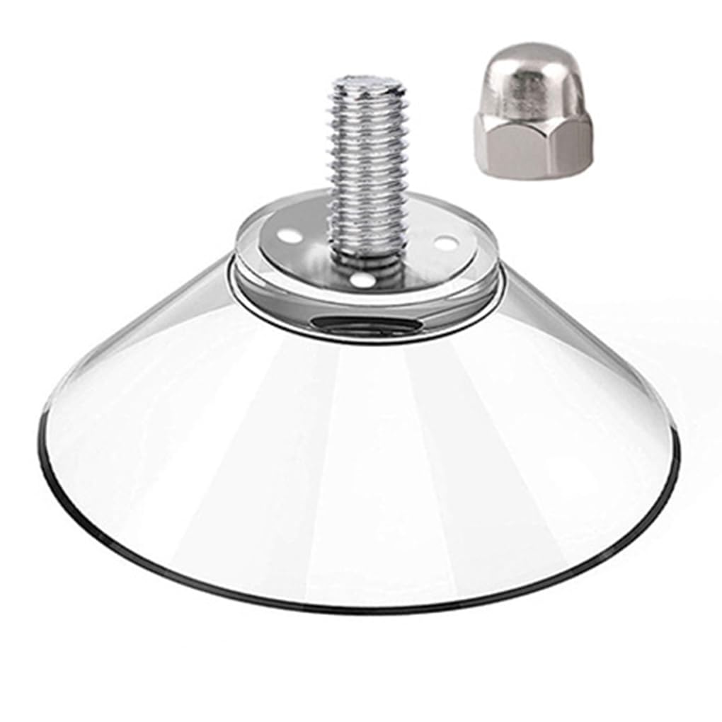 WOVEBIUS Rubber Suction Cups Transparent Hotel Office Living Room Bedroom Furniture Cupboard Wardrobe Chair Feet Pad 41mm with Nut