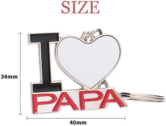 DIYthinker Flappg Purple Music Notes White Keychain Metal Keyring Holder Love PAPA Father image 3