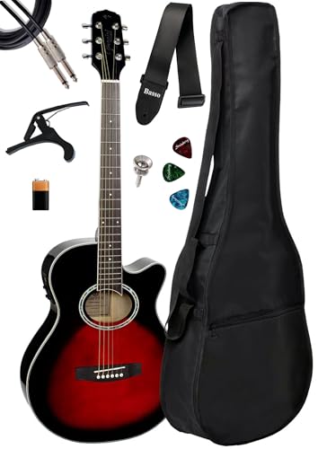 Violão Giannini Folk Gsf-1d Ceq Brb + Capa E Acessórios