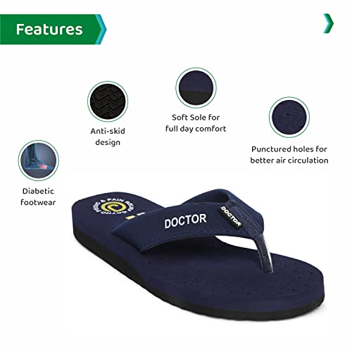 Image of ORTHO JOY Extra Soft Doctor Ortho Slippers for men /Comfortable Slippers for men