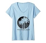 Photo Gallery fort myers beach florida palme vintage souvenir orgoglio maglietta con collo a v Photo Gallery fort myers beach florida palme vintage souvenir orgoglio maglietta con collo a v