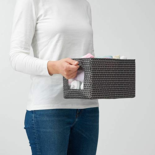 Ikea polyester Square Storage Box (Multicolour ; 18x27x17 cm ) - Pack of 3