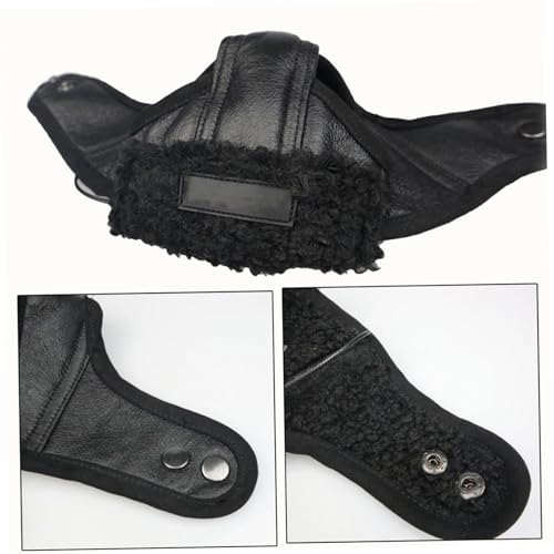 Disfraz negro estilo piloto para perros talla M miniatura 7