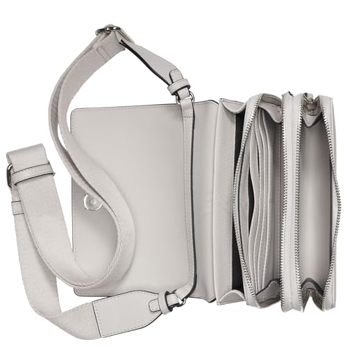 Calvin Klein Millie Triple Compartment Camera Bag Crossbody, Dove Grey, One Size Calvin Klein Millie Triple Compartment Camera Bag Crossbody, Dove Grey, One Size - Image 6