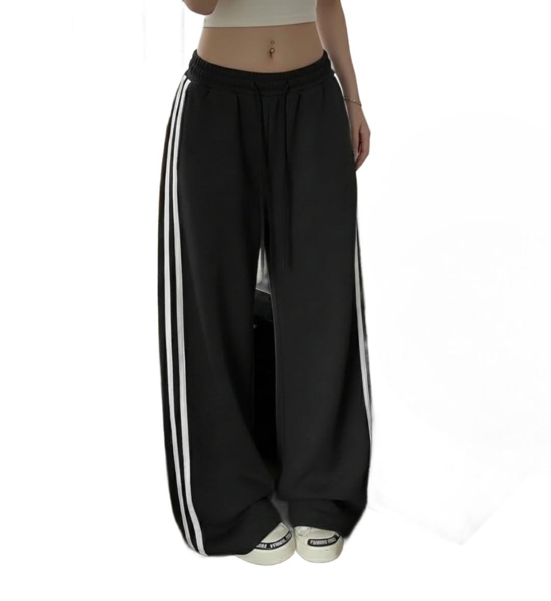 dockstreet Track Pant for Women || Baggy Fit || Track Pants || Full Elastic Jogger Track Pant ||-picture-14