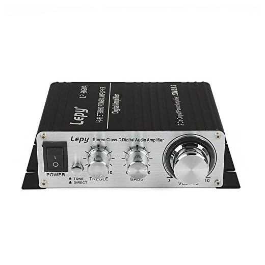 Lepy LP-2020A Class-D Hi-Fi Digital Amplifier with Power Supply Black