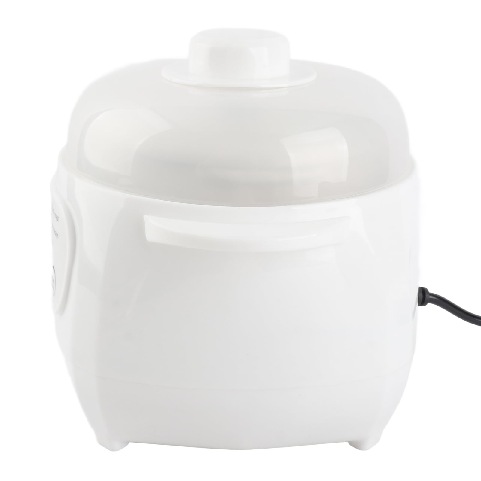 Fdit Olla Eléctrica para Guisar 1L 200W, con Revestimiento Cerámico y Aislamiento de Agua, Temporizador y Función de Reserva para Papilla, Arroz Sopa (Enchufe de la UE)