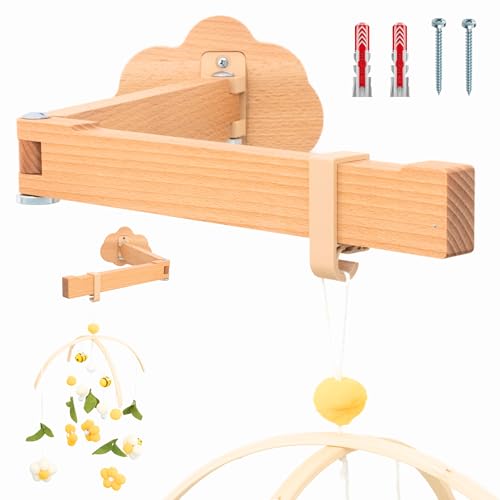 ASTREIN® | Mobile Baby | Baby Mobile Halterung Wand | Baby Mobiles Holz | Mobile Halterung Wickeltisch | Babymobile | Mobile Halterung Babybett | MADE IN EUROPE