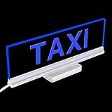 Taxi Light Sign for Car Color Changing USB Powered Bright Glowing Lights Taxi Cab Driver Accessories Vehicle Dashboard Mount LED Sign