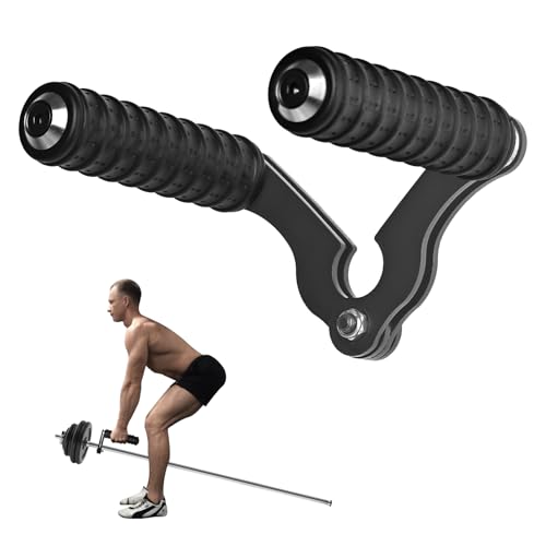 Mango en T para barra de pesas, soporte para barra de pesas, mina terrestre con mango de goma antideslizante, apto para barras olímpicas, barras de entrenamiento de fuerza