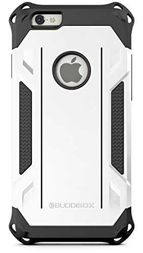 BUDDIBOX iPhone 6s Case, [Corner Series] – Heavy Duty Protection from Falls – Also Compatible with Apple iPhone 6 – [White]