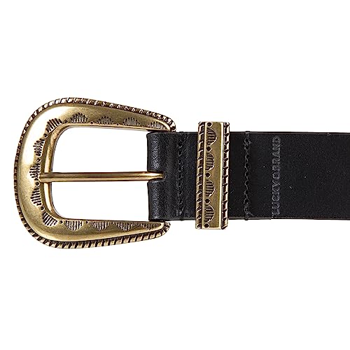 Image of Lucky Brand Women's Western Leather Belt | Classic | Fashion | Vintage | Buffalo Leather | Western-Inspired