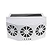 Produktbild Car Heater Wiederaufladbare Batterie Auto Fan Solarbetriebene Lüfter Autofenster Belüftung Air Vent Kühlung Abluftventilatoren Lüftung System Auto Fan,White