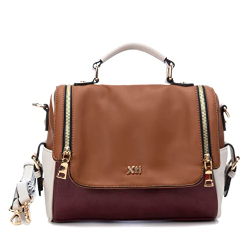 XTI 184058, Bolso de Hombro para Mujer, Camel, One...