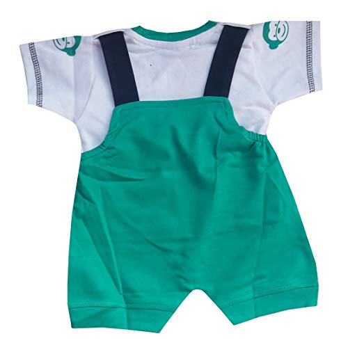 Image of Baby Boy Girl Knee Length Cotton Dungaree (Upto 2 Years)
