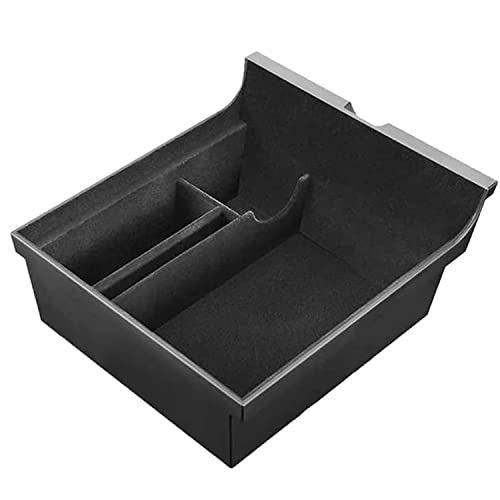 Nurkoo Tesla Model 3/Y Boîte de rangement pour accoudoir central avec tapis antidérapants 2020 2021 2022 Cover