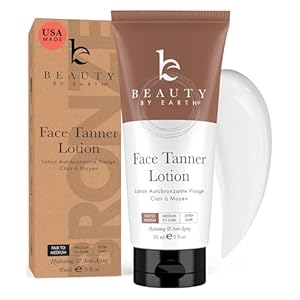 Face Tanner – USA Made with Natural & Organic Ingredients, Face Self Tanning Lotion, Non Toxic Self Tanner for Face, Gradual Tanning Lotion, Sunless Tanning Lotion for Fake Tan for Women & Men