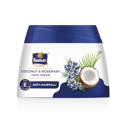 Parachute Advanced Coconut &amp; Rosemary Hair Cream 210ml | Anti – HairFall | 10X Breakage Reduction | 2X Smoother, Softer | For Men &amp; Women
