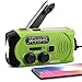 [Upgraded Version] Emergency Solar Hand Crank Portable Radio, Self Powered NOAA Weather Radio for Emergency with AM/FM, LED Flashlight, Reading Lamp, 2000mAh Power Bank and SOS Alarm