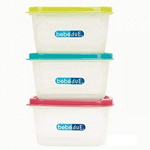 BebeDue – Set de envases Bebé Due Termaline 3 x 400 cc. multicolor