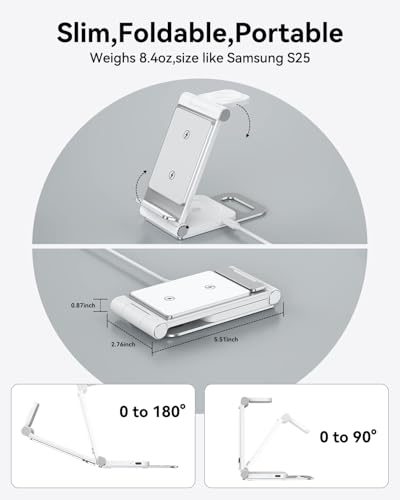 Image of Wireless Charger for Samsung 3 in 1 Wireless Charging Station Stand