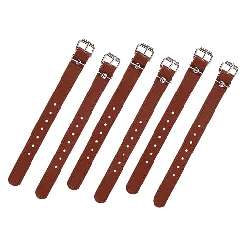 CONGARTENO 3組 自行??用調節可能レザー製ストラップ 前かご固定ベルト 耐久性高く多車種対応 自転車カゴ装着用