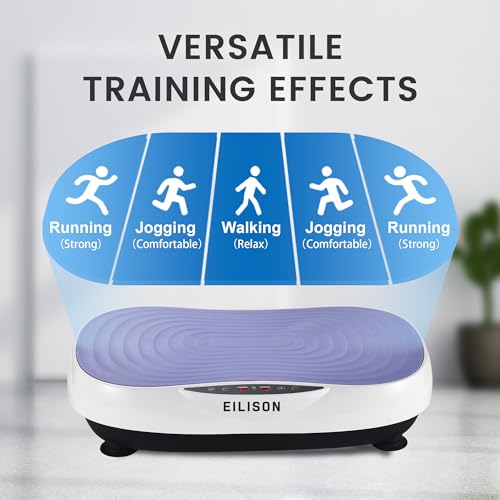 EILISON Máquina de Exercícios Glory Vibration Plate-Equipamento de Plataforma de Fitness Vibratória