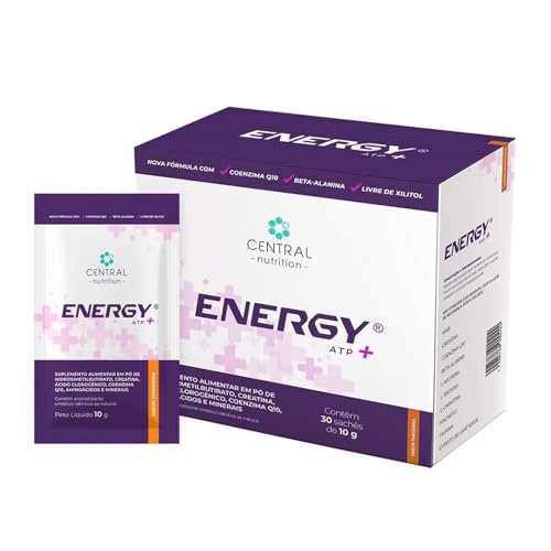 Energy ATP+ - Sem Xilitol - Sabor Tangerina - Caixa com 30 sachês...