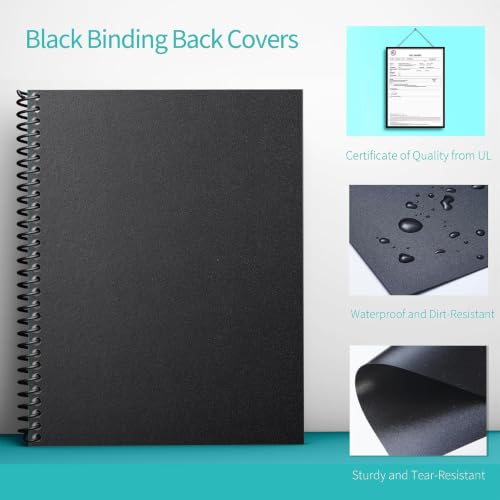 Image of Binditek Binding Covers Set, 8.5x11 Inches, 8Mil PVC & 12Mil Poly, 1000Pack