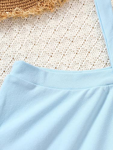 WDIRARA Toddler Girl's Crisscross Sleeveless Halter Neck Flared Hem A Line Dress4