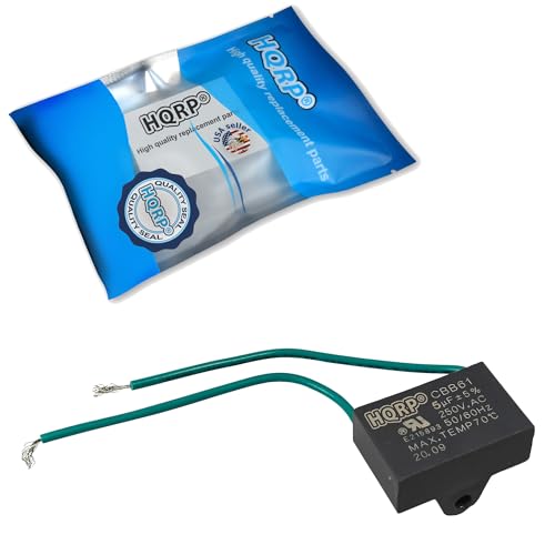 Image of HQRP Capacitor compatible with Hampton Bay Ceiling Fan CBB61 5uf 2-Wire UL Listed plus HQRP Coaster