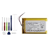 Vvsialeek 361-00066-00 Batterie de rechange compatible avec Garmin Camper 760LMT-D, Dezl 760, Camper 760 avec kit d'outils